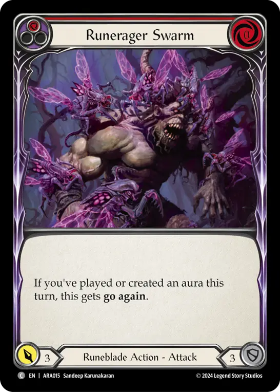 Runerager Swarm card image, pitch 1
