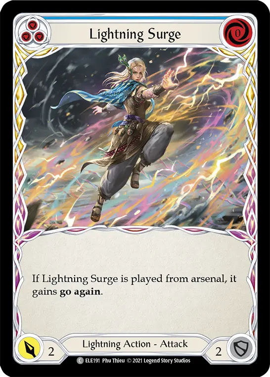 Lightning Surge card image, pitch 3