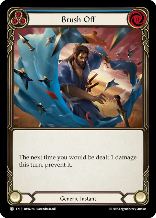 Brush Off card image, pitch 3