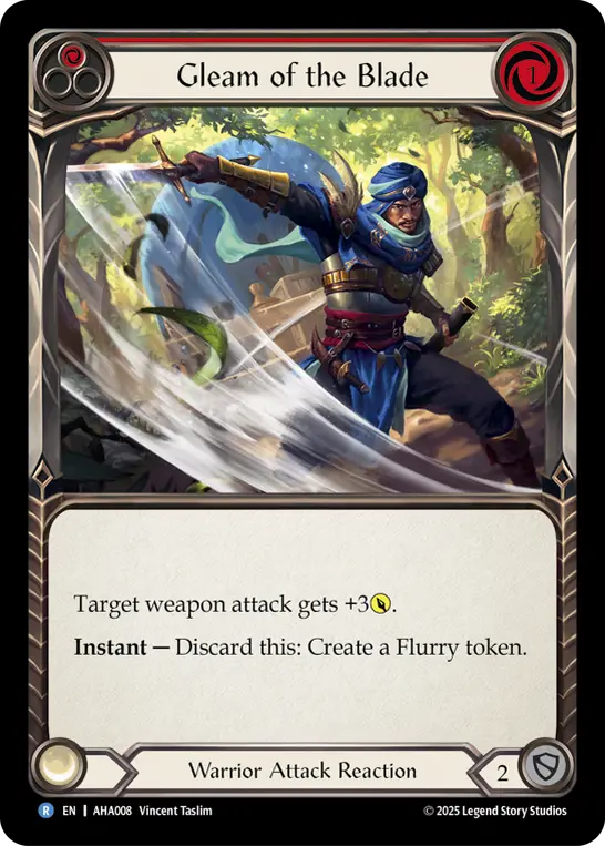 Gleam of the Blade card image, pitch 1