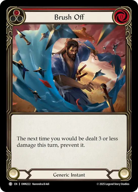 Brush Off card image, pitch 1