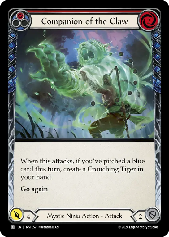 Companion of the Claw card image, pitch 1
