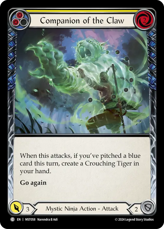 Companion of the Claw card image, pitch 2