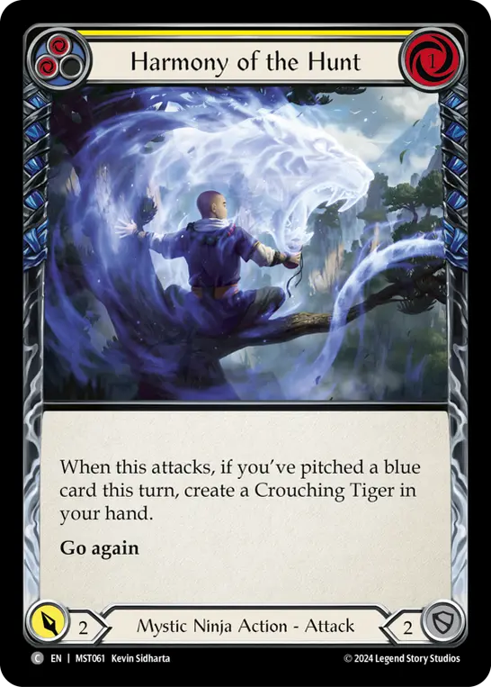 Harmony of the Hunt card image, pitch 2