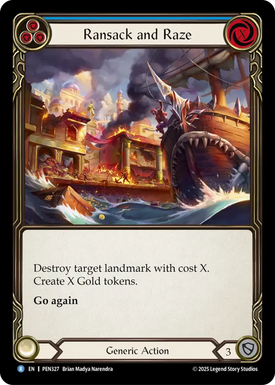 Ransack and Raze card image, pitch 3