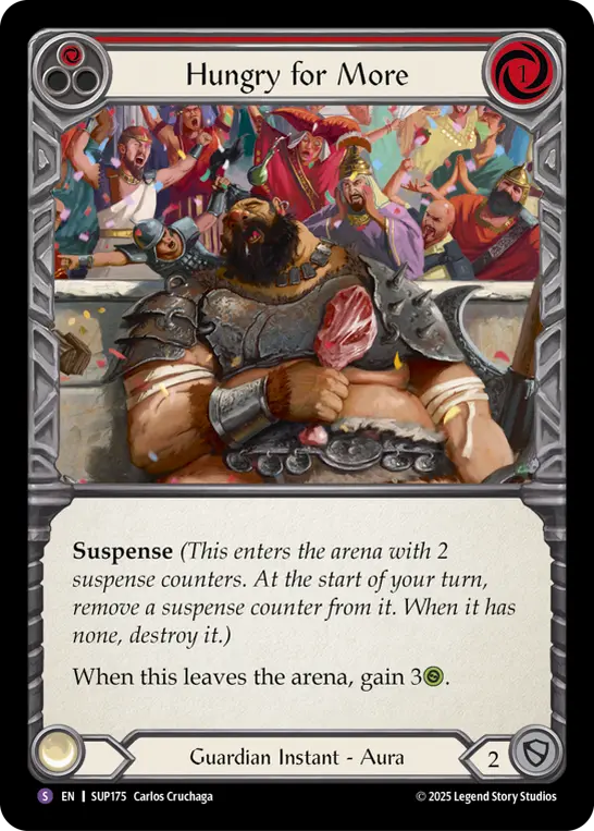 Hungry for More card image, pitch 1