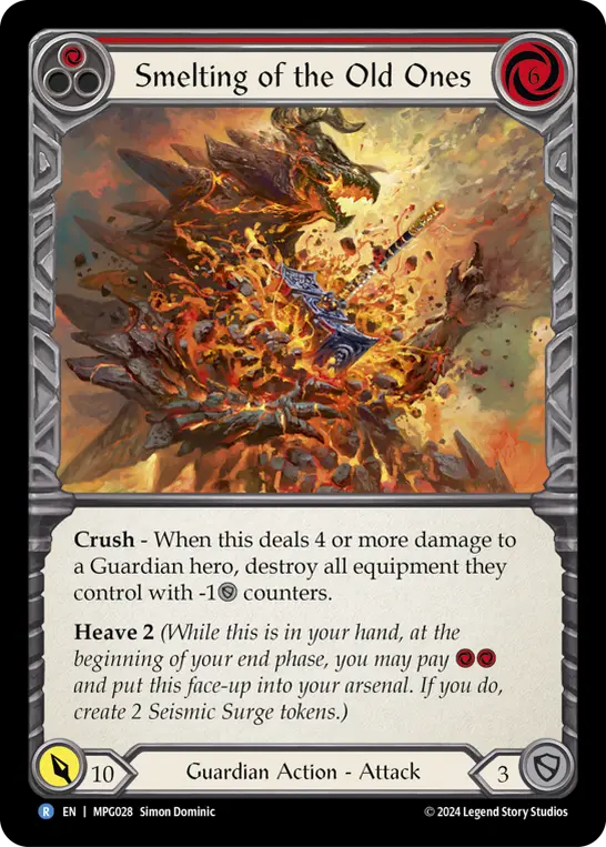 Smelting of the Old Ones card image, pitch 1