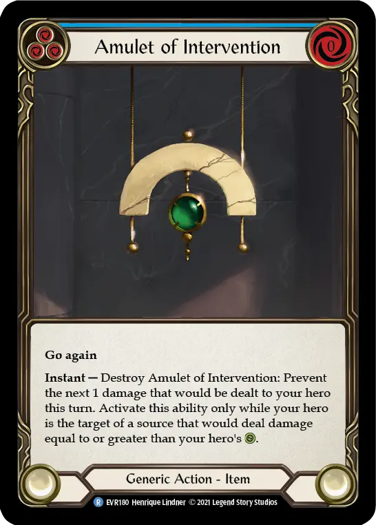 Amulet of Intervention card image, pitch 3