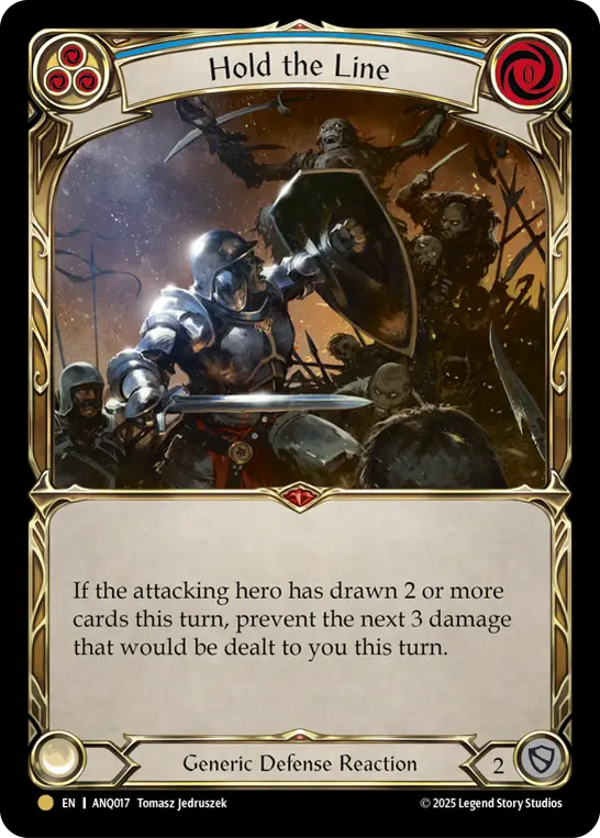 Hold the Line card image, pitch 3