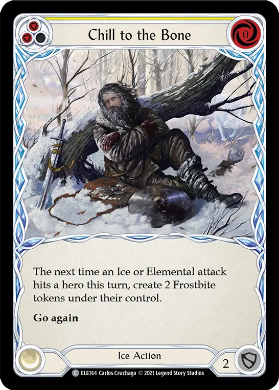 Chill to the Bone card image, pitch 2