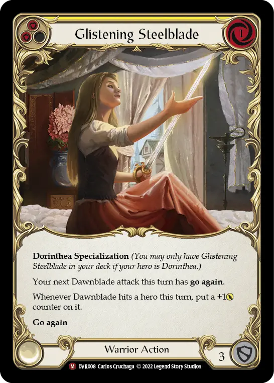 Glistening Steelblade card image, pitch 2