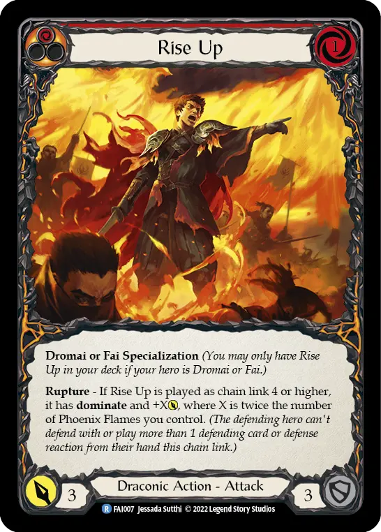 Rise Up card image, pitch 1