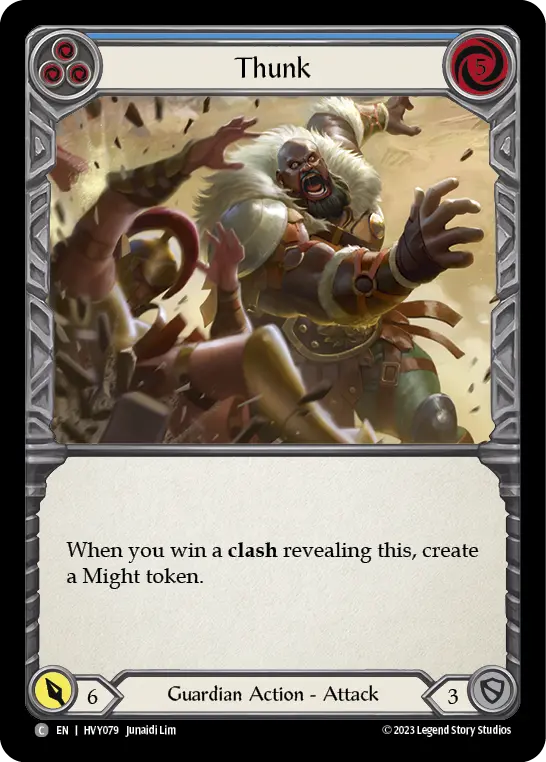 Thunk card image, pitch 3