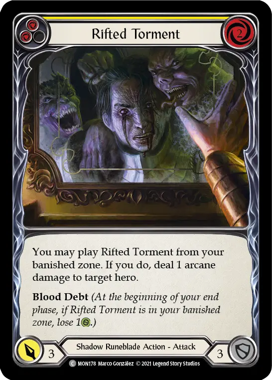 Rifted Torment card image, pitch 2