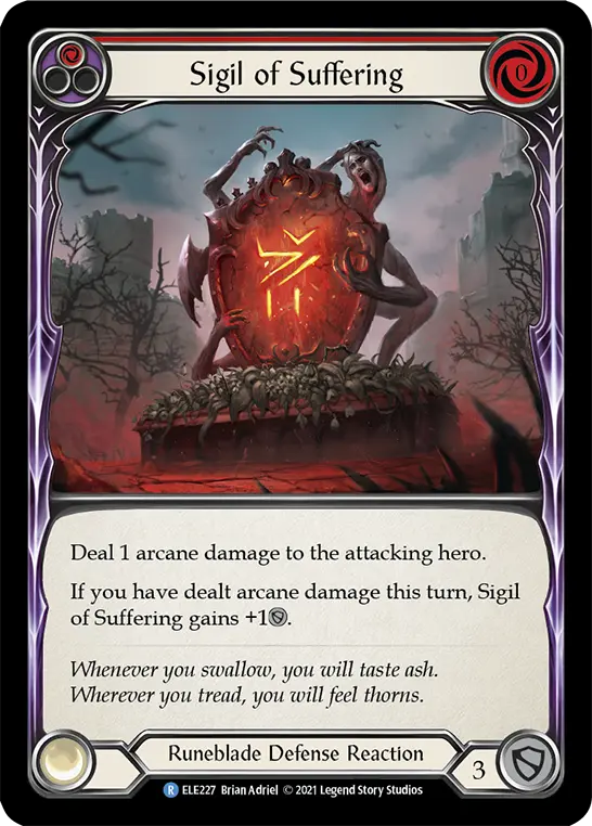 Sigil of Suffering card image, pitch 1
