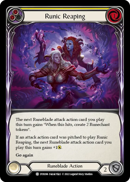 Runic Reaping card image, pitch 2