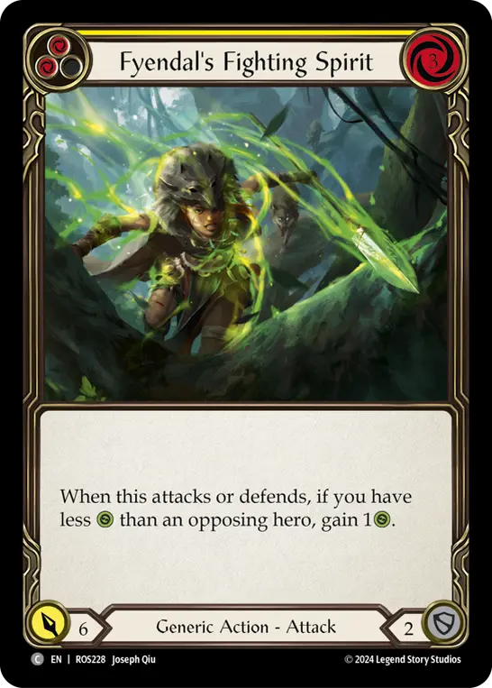 Fyendal's Fighting Spirit card image, pitch 2