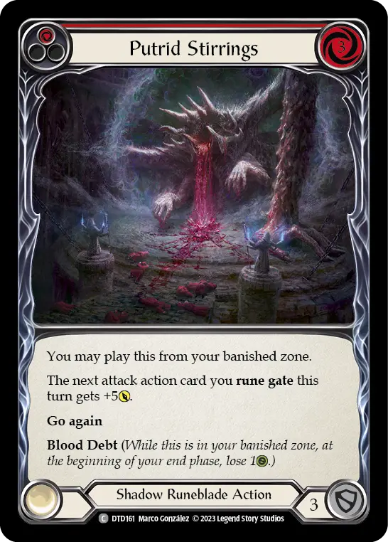 Putrid Stirrings card image, pitch 1