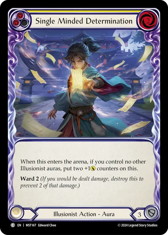 Single Minded Determination card image, pitch 2
