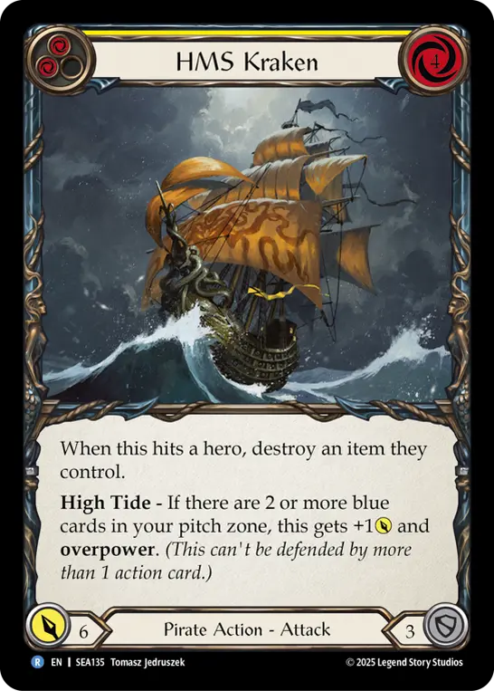 HMS Kraken card image, pitch 2