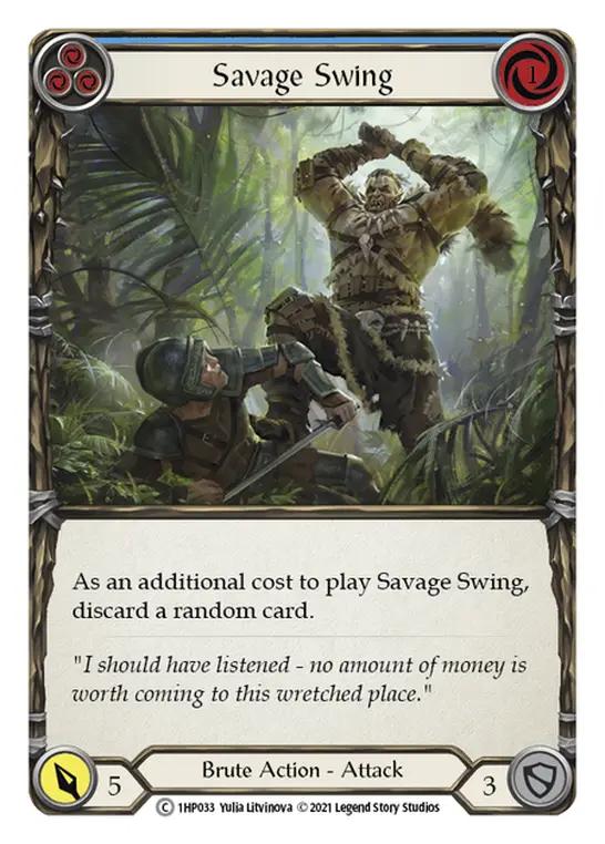 Savage Swing card image, pitch 3