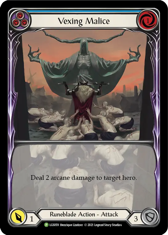 Vexing Malice card image, pitch 3