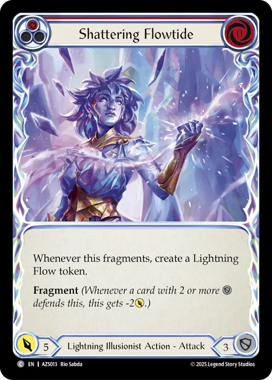 Shattering Flowtide card image, pitch 1