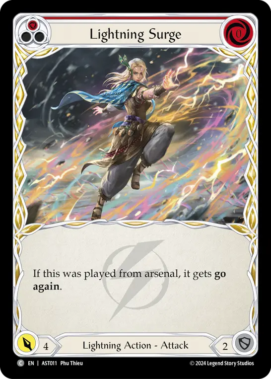 Lightning Surge card image, pitch 1