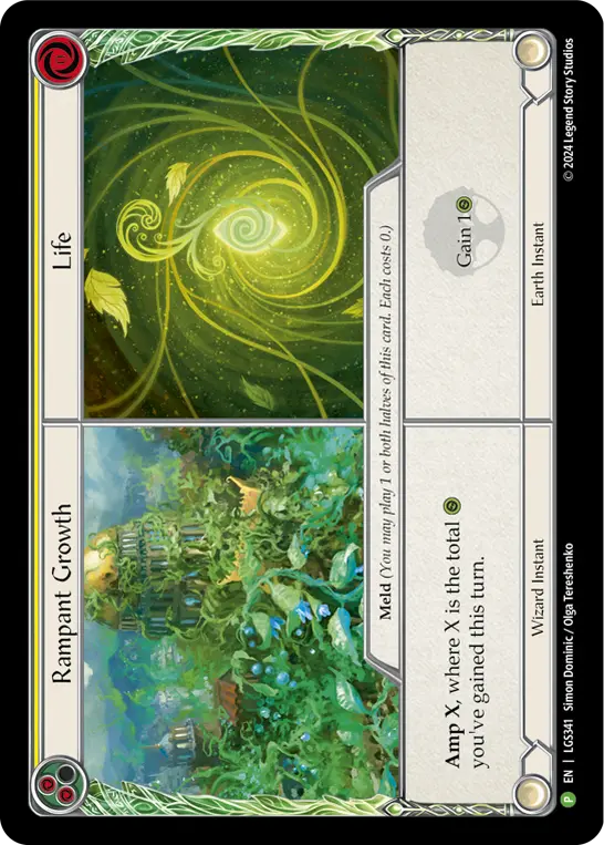 Rampant Growth // Life card image, pitch 2