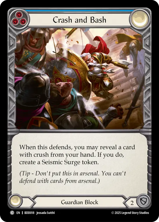 Crash and Bash card image, pitch 3