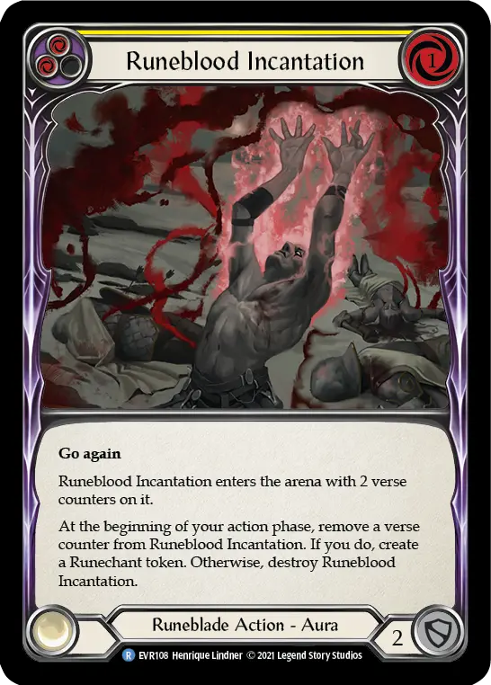 Runeblood Incantation card image, pitch 2