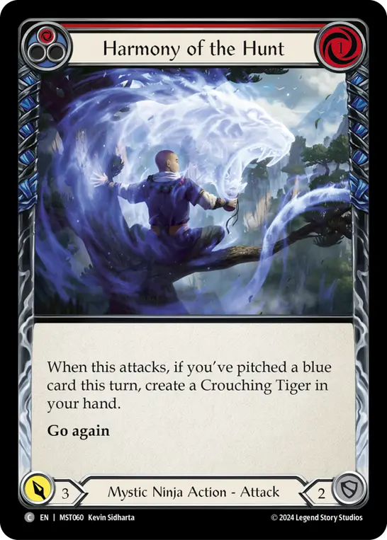 Harmony of the Hunt card image, pitch 1