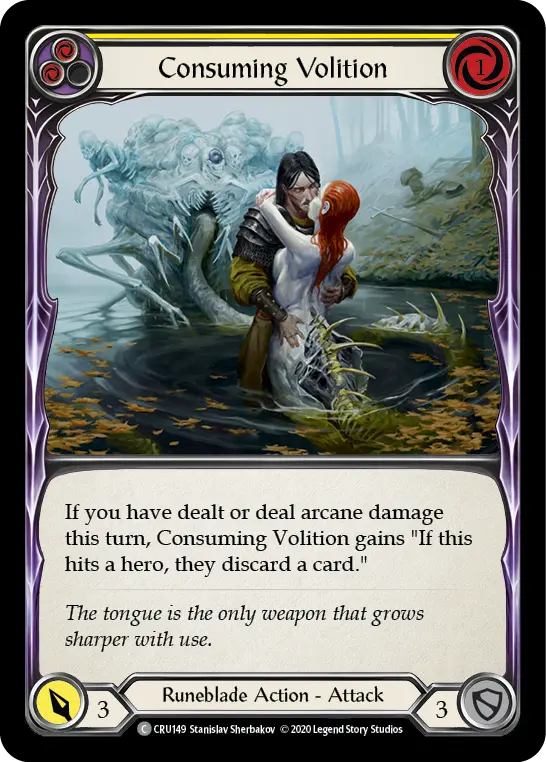 Consuming Volition card image, pitch 2