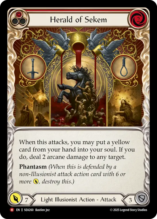 Herald of Sekem card image, pitch 1