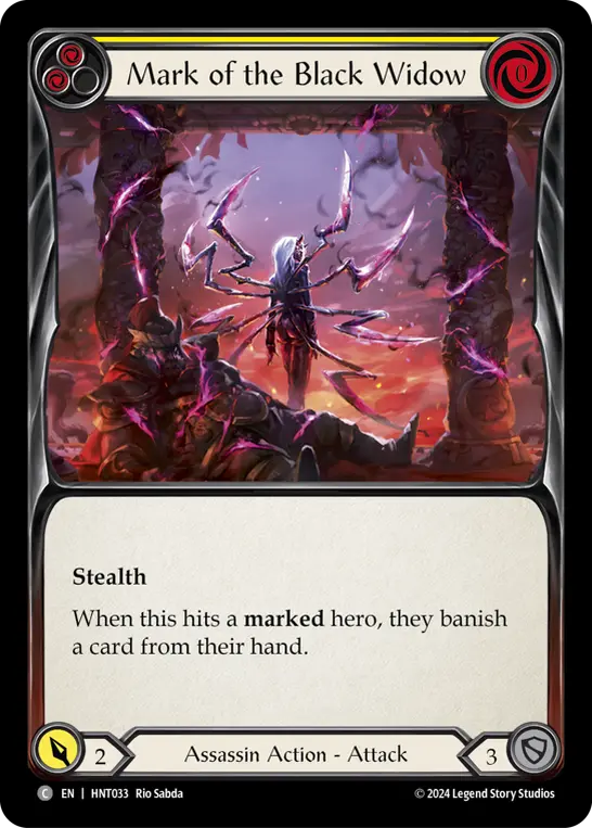 Mark of the Black Widow card image, pitch 2