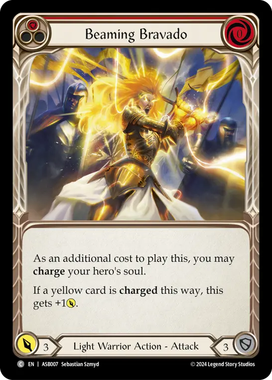 Beaming Bravado card image, pitch 1