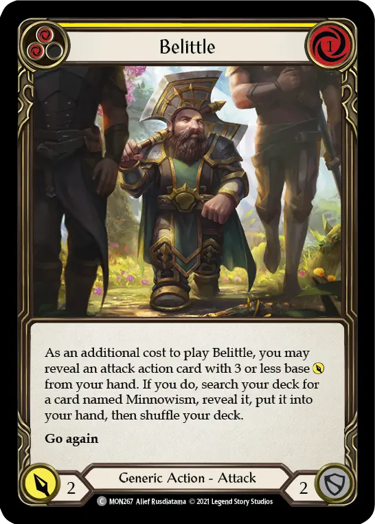 Belittle card image, pitch 2