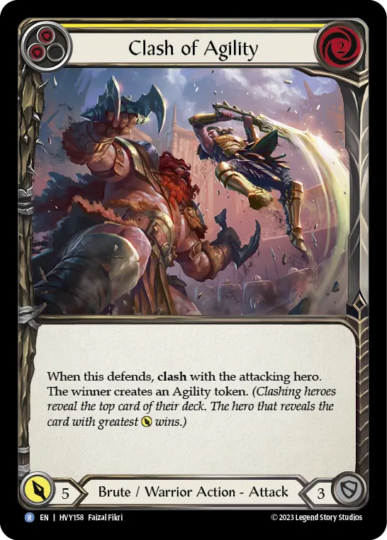 Clash of Agility card image, pitch 2