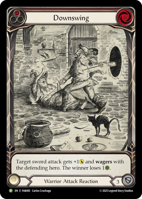Downswing card image, pitch 1