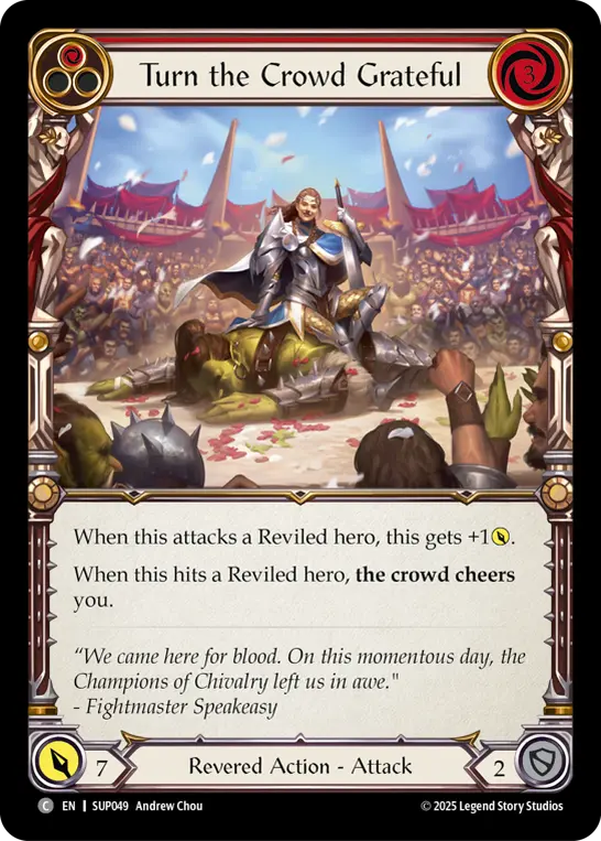 Turn the Crowd Grateful card image, pitch 1