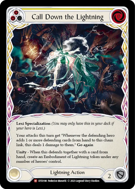 Call Down the Lightning card image, pitch 2