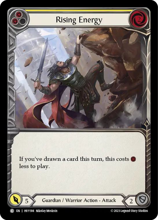 Rising Energy card image, pitch 2