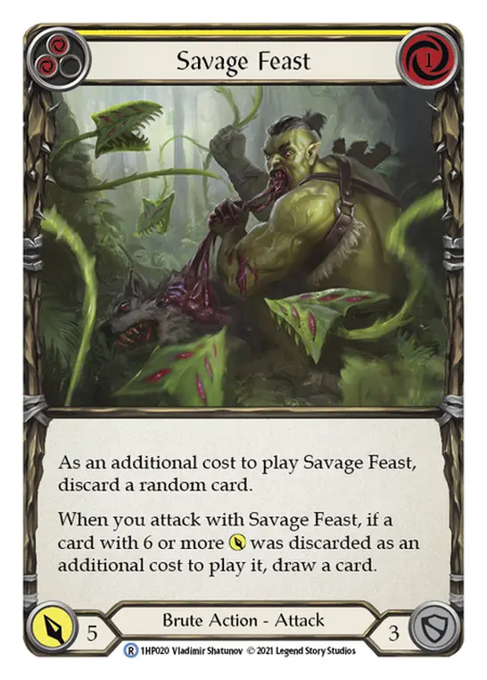 Savage Feast card image, pitch 2