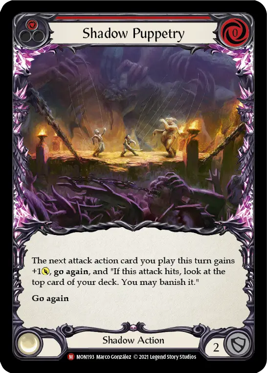 Shadow Puppetry card image, pitch 1