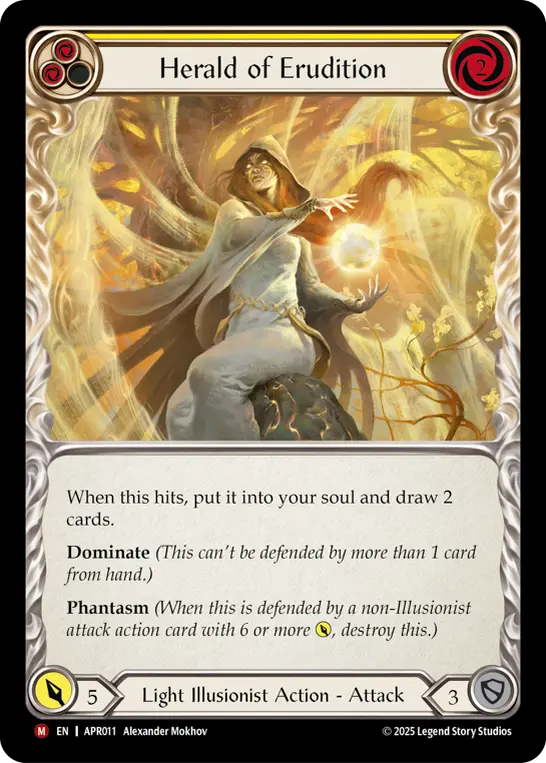 Herald of Erudition card image, pitch 2
