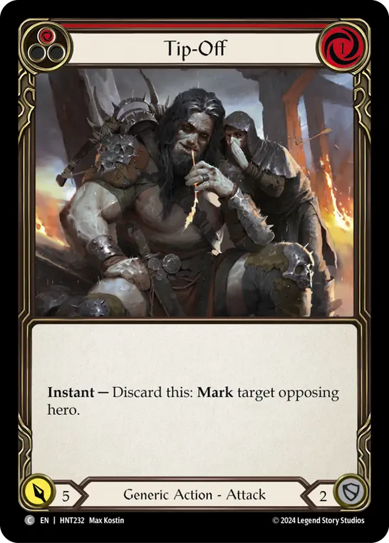 Tip-Off card image, pitch 1