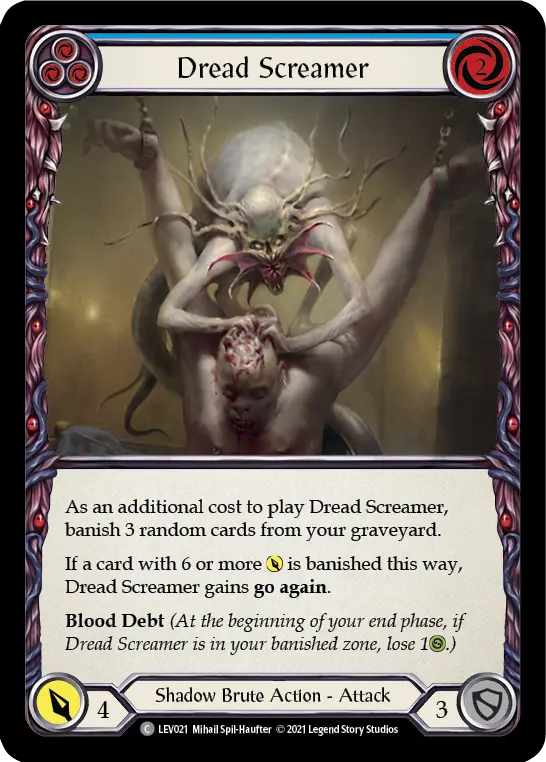 Dread Screamer card image, pitch 3
