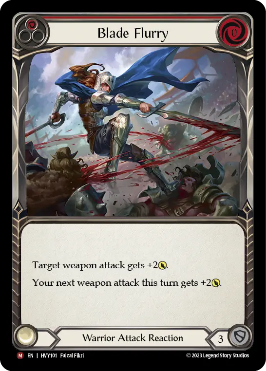 Blade Flurry card image, pitch 1
