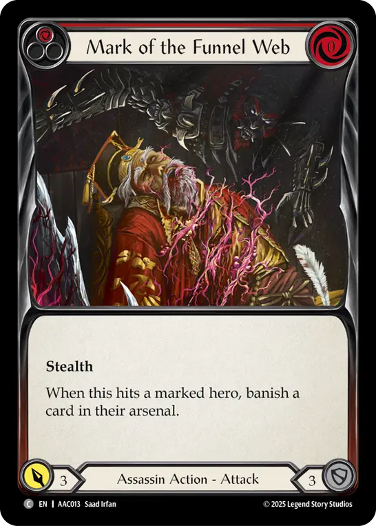Mark of the Funnel Web card image, pitch 1
