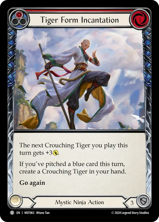 Tiger Form Incantation card image, pitch 1